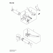 Схема вузла: Ручки керма (Vzr1800zl2 e02) для Suzuki VZR1800 Intruder M1800R/ Boulevard M109R