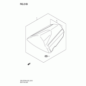 Схема узла: Заглушка сиденья пассажира (Gsx-r750xk5/u2xk5) для Suzuki GSX-R750