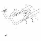 Схема вузла: Вихлопна система для Suzuki VS800 Intruder 800