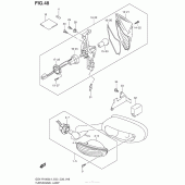 Схема узла: Поворотники для Suzuki GSX-R1000