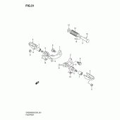 Схема узла: Подножки (E6) для Suzuki DR200 DR200SE