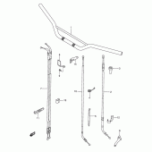 Схема узла: Руль & Тросики для Suzuki DR350