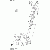 Схема вузла: Рульова траверса для Suzuki GSX-R600