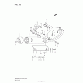 Схема узла: Выхлопная система для Suzuki AN650 Burgman (EU analogue of SkyWave)