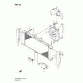 Схема вузла: Радіатор для Suzuki GSF1250 Bandit S