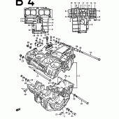 Схема вузла: Картер двигуна для Suzuki GS1000