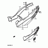 Схема вузла: Бічні панелі (Model) для Suzuki GSX-R750