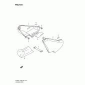 Схема вузла: Скринька для багажу для Suzuki VL800 Boulevard C50T