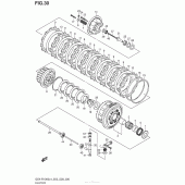 Схема вузла: Зчеплення для Suzuki GSX-R1000