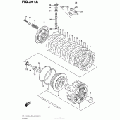 Схема вузла: Зчеплення для Suzuki DR-Z400 DR-Z400S