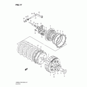 Схема вузла: Зчеплення Suzuki LS650 Boulevard S40