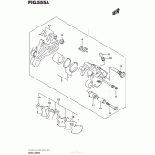 Схема вузла: Задній гальмівний супорт для Suzuki DL650 V-Strom