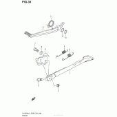 Схема узла: Подставка для Suzuki DL650 V-Strom