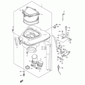 Схема вузла: Повітряний фільтр Suzuki GSX1300 Hayabusa