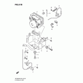 Схема вузла: Блок ABS (Sfv650ak9/uak9/al0/ual0) для Suzuki SFV650 Gladius