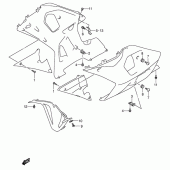 Схема вузла: Кріплення обтічників для Suzuki GSX-R600