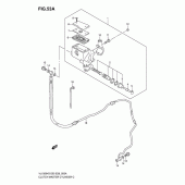Схема вузла: Головний циліндр зчеплення (Model k7/k8/k9) для Suzuki VL1500 Boulevard C90T