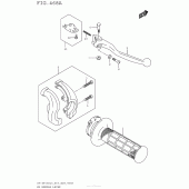 Схема вузла: Права ручка керма для Suzuki DR-Z400 DR-Z400S