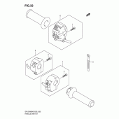 Схема вузла: Пульт управління рульовий для Suzuki DR-Z400 DR-Z400S
