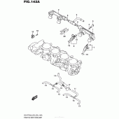 Схема вузла: Throttle Body Hose/Joint (Gsx-R750L6 E03) для Suzuki GSX-R750