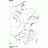 Схема вузла: Паливний бак (Vzr1800Bzl4 E33) для Suzuki VZR1800 Boulevard M109R BOSS