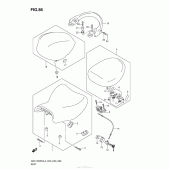Схема узла: Сиденье для Suzuki GSX1300 Hayabusa