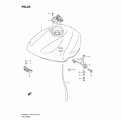 Схема вузла: Паливний бак (Gs500h p28) для Suzuki GS500