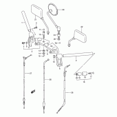 Схема вузла: Кермо & Тросики (Model s) для Suzuki GS500