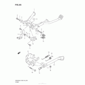 Схема узла: Подставка для Suzuki AN650 Burgman (EU analogue of SkyWave)