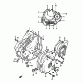 Схема узла: Крышки картера для Suzuki DR350