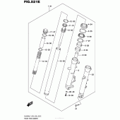 Схема узла: Вилка передней оси (Dl650Xal7 E28) для Suzuki DL650 V-Strom