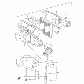 Схема узла: Воздушный фильтр для Suzuki RF600