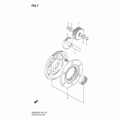 Схема вузла: Привід стартера для Suzuki DR650 DR650SE