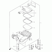 Схема узла: Воздушный фильтр (Model x/y) для Suzuki AN400 Burgman (EU analogue of SkyWave)