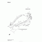 Схема вузла: Бічні панелі (An400Za L2 E28) для Suzuki AN400 Burgman (EU analogue of SkyWave)