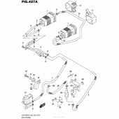Схема вузла: Система вентиляції бензобака (Gsx-R600L5 E33) для Suzuki GSX-R600