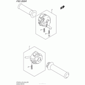 Схема вузла: Пульт управління рульовий для Suzuki SFV650 Gladius