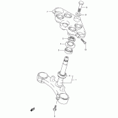 Схема вузла: Рульова траверса Suzuki GSX750 Katana