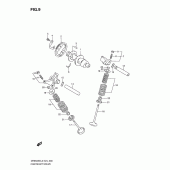 Схема узла: Распредвал & Клапан для Suzuki DR650 DR650SE