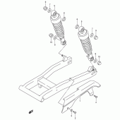 Схема вузла: Кожух ланцюгової передачі для Suzuki VL125 Intruder LC