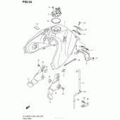 Схема вузла: Паливний бак (Dl1000Al4 E33) для Suzuki DL1000 V-Strom