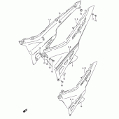 Схема вузла: Бічні панелі (Model k) для Suzuki GSX600 Katana