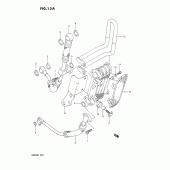 Схема узла: Масляный охладитель (Optional) для Suzuki DR250