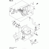 Схема вузла: Повітряний фільтр для Suzuki AN650 Burgman (EU analogue of SkyWave)