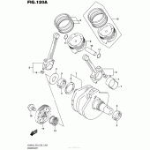 Схема вузла: Колінчастий вал Поршень для Suzuki VL800 Boulevard C50T