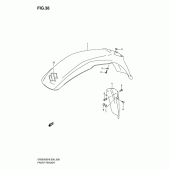 Схема узла: Переднее крыло для Suzuki DR200 DR200SE