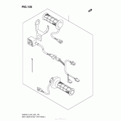 Схема вузла: Ручки з підігрівом (Опція) для Suzuki AN650 Burgman (EU analogue of SkyWave)