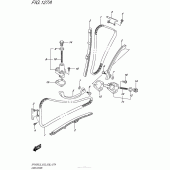 Схема вузла: Ланцюг ГРМ & Натягувач & Заспокоювач Suzuki SFV650 Gladius