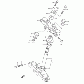 Схема вузла: Рульова траверса для Suzuki DR650 DR650RSE