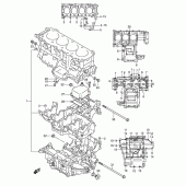 Схема вузла: Картер двигуна для Suzuki GSX-R1000